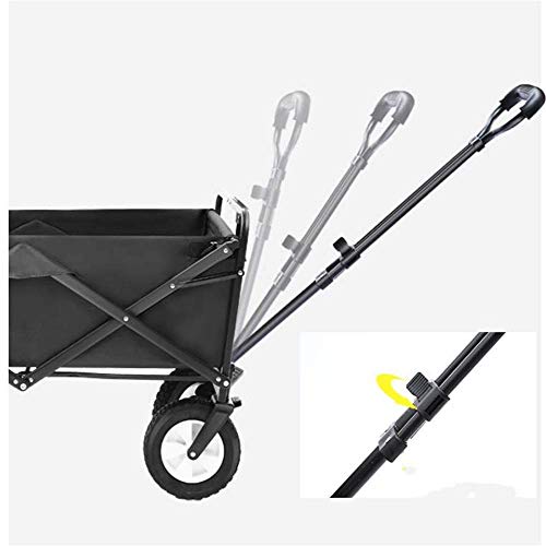 Carrito plegable multifuncional al aire libre con grandes ruedas para jardín y camping miniatura 3