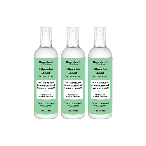 Image of Rejusure Glycolic Acid Face mist - For Improved Skin Brightness & Visible Clarity - 100ml (Pack of 3)