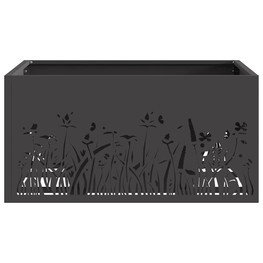 Kwadrat stalowy czarny 60 x 60 x 30 cm