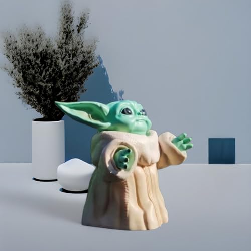 Image of Gifts- Baby Yoda Action Figure Toys for Car Dashboard, Study Table, Office Desk Decoration, 13x13 CM