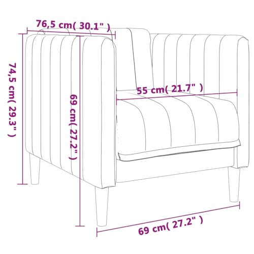 Sillón estándar negro tapizado cómodo miniatura 3