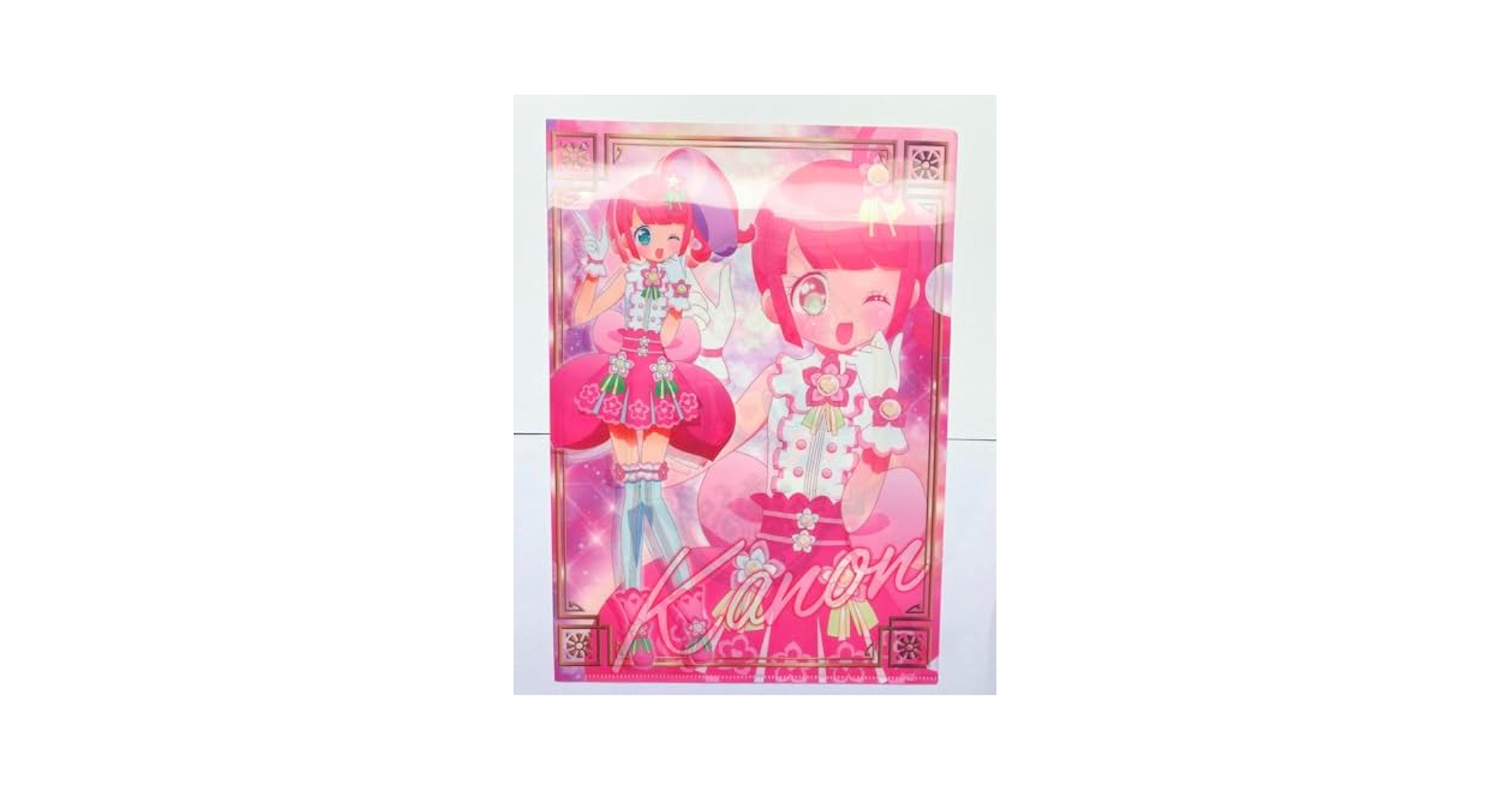プリパラ トライアングル カフェ かのん A4サイズハードブロマイド Amazon.co.jp: プリパラ かのん トライアングル 真中のん クリア