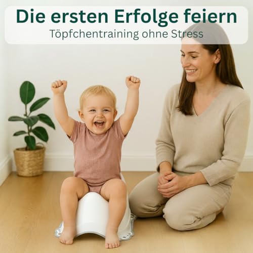 DOCARI Baby Töpfchen für Kinder ab 1 Jahr bis 3 Jahre Einhorn pink - Ergonomische Kindertoilette: kinderfreundlich, leicht & tragbar - Kinder Töpfchen Toilettentrainer - Abhaltetöpfchen Baby