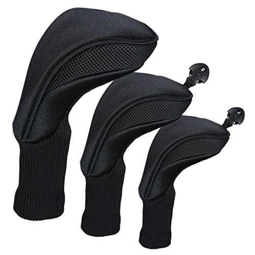 Baoblaze 3Pcs Golf Madeira Head .1 3 5 Woods Driver, Preto