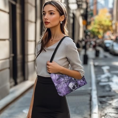 Image of Handbag for Women Leather Underam Shoulder Bag with Zipper Fashion Work Purse Waterproof Travel Wallet