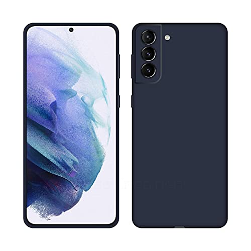 Image of Case Creation Luxurious OG Series for Samsung Galaxy S21 Case Cover,Anti-Dirty Slim Case Frosted Matte Cute Candy TPU Raised Bezel (Splash of Color) Back Cover for Samsung S21 -Navy Electric Blue