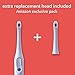 hum by Colgate Smart Battery Toothbrush Kit, Sonic Toothbrush Handle with 2 Refill Heads and Travel Case, Blue
