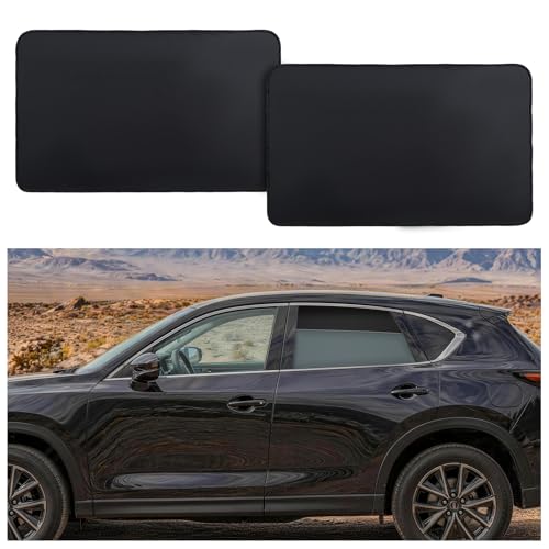 Image of ZATOOTO Magnetic Car Window Shade 2 Pack Car Shades for Rear Windows for Sleeping Car Privacy Curtain UV Block Window Shade, Universal Size for Vehicle Rear Window Shade for Baby