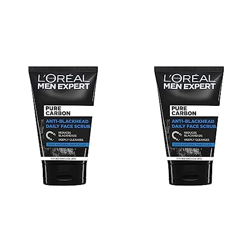 L'Oréal Men Expert Anti-Blackhead Daily Face Scrub, 100ml (Pack of 2)
