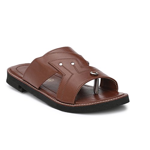 ARBA Men's Synthetic Athletic & Outdoor Sandals and floaters Brown
