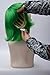 Probeauty Green Wig Short Curly Green Wig for Women New Movie Characters Halloween Cosplay Wigs