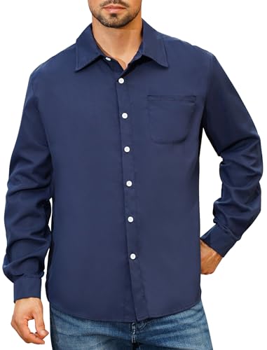 Chemise formelle d'affaires à manches longues unie coupe droite de qualité supérieure IMEKIS