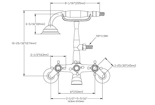 Sumerain Clawfoot Tub Faucet Brushed Nickel, Bathtub Faucet With Shower #TOP3