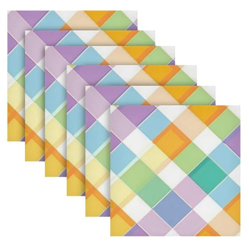 Servilletas de Tela Multicolor 20x20 pulgadas Pack x6 miniatura 2