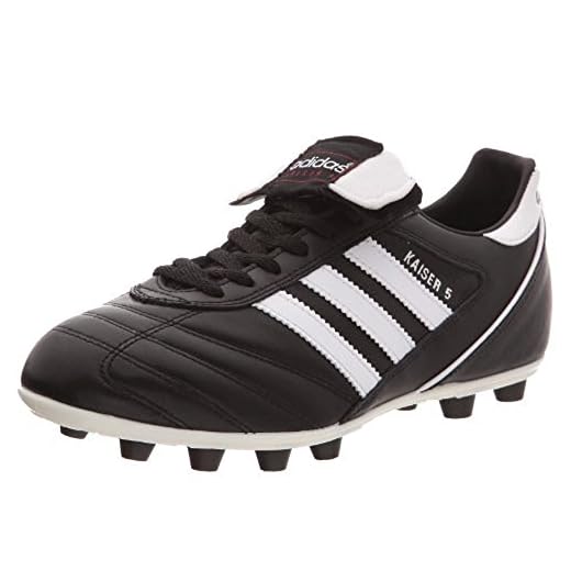 adidas Kaiser 5 Liga, Zapatillas de Fútbol Hombre, Negro Blackrunning White Footwear Red, 47 1/3 EU