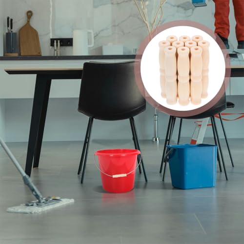 Poignées en bois pour seaux et paniers | Lot de 5 rechanges ergonomiques - 7