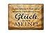 Produktbild Ontrada Blechschild 30x40cm gewölbt Definition Glück du bist meine Schild