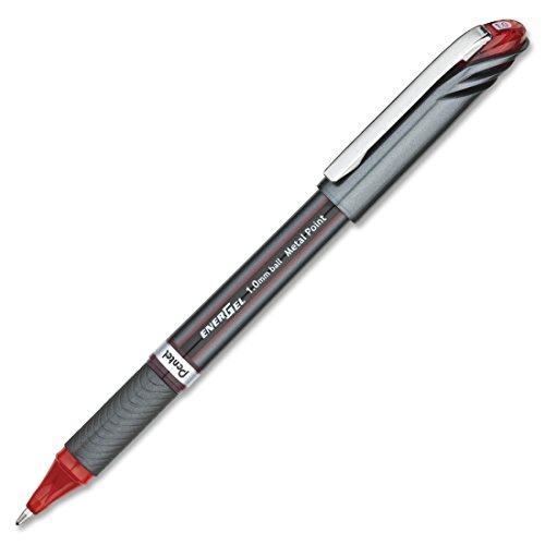 Bolígrafo Pentel Energel NV rojo líquido gel grueso
