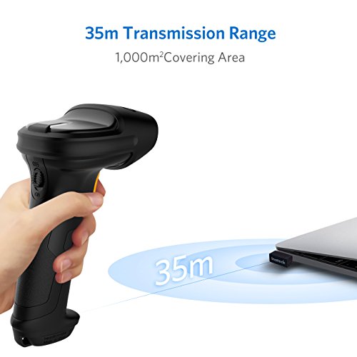 Inateck Barcode Scanner, Wireless Scanner, 2600Mah Battery, 35M Range, Automatic Scanning, Bcst-60 Black #TOP3