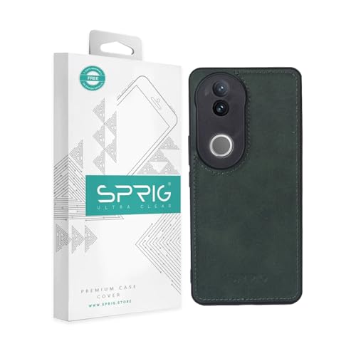 SPRIG Compatible with VIVO V50 5G Premium PrimeMatte Back Cover Drop Tested Shock Proof Mobile Case for Men, Women, Boys and Girls with Camera Protection (Green)