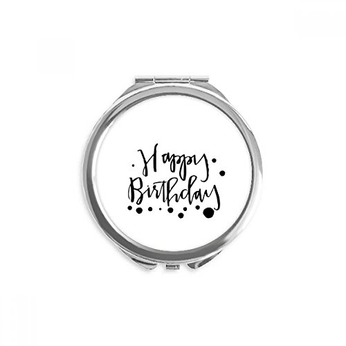 Miroir de poche maquillage joyeux anniversaire cadeau original avec bénédiction