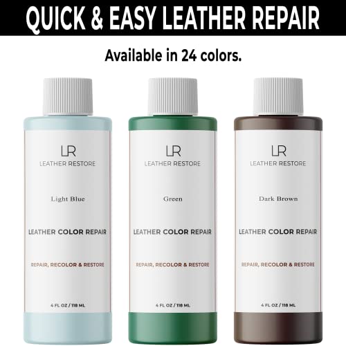 Leather Restore Leather Color Repair, Off White 4 OZ - Repair, Recolor & Restore Couch, Furniture, Auto Interior, Car Seats, Vinyl & Shoes