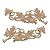 Ekena Millwork ONL14X05X01GRAL Large Grape Scrolls (Pair) Wood Onlays, 14 1/2"W x 5 5/8"H x 1"D (Each Side), Alder