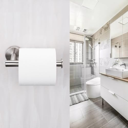 SEIDO Bathroom Toilet Paper Holder Brushed Nickel, 304 Stainless Steel Hand Towel Bar Wall Mount, 6.5" L Kitchen Paper Towel Holder, for Kitchen, Bathroom, Hallway, Brushed Nickel, 6.5 Inch by SEIDO - Image 7