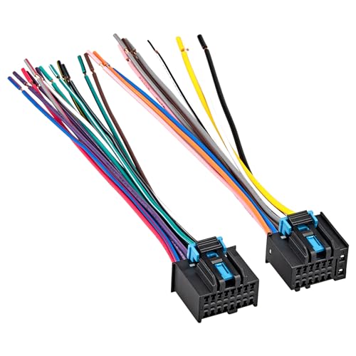RED WOLF Factory Stock OE Radio Stereo Wire Harness Adapter Replace Compatible with GM GMC Chevrolet Pontiac Buick 2006-2017 Original Male Plug Not for Add Aftermarket Radio