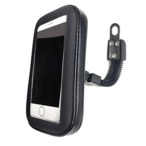 Opexicos 1 peça suporte de telefone para motocicleta, suporte de espelho retrovisor, à prova d'água