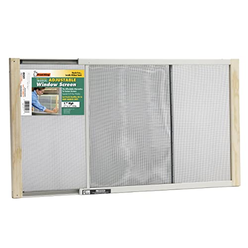 Frost King AWS1837SP WB Marvin Adjustable Window Screen, 18" high, fits 21-37" Wide, Natural by Frost King - Used condition - CA$18.89