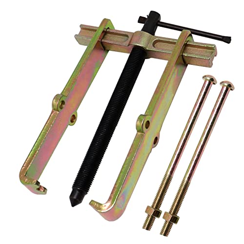 Yugtcen Bearing Puller 2 Jaw, Adjustable Gear Puller Two Claw Steering Wheel Puller Tool, Pilot Remover Repair Hand Tool Carbon Steel Pulley Puller Remover Straight Type For Motorcycle Auto Car #TOP8