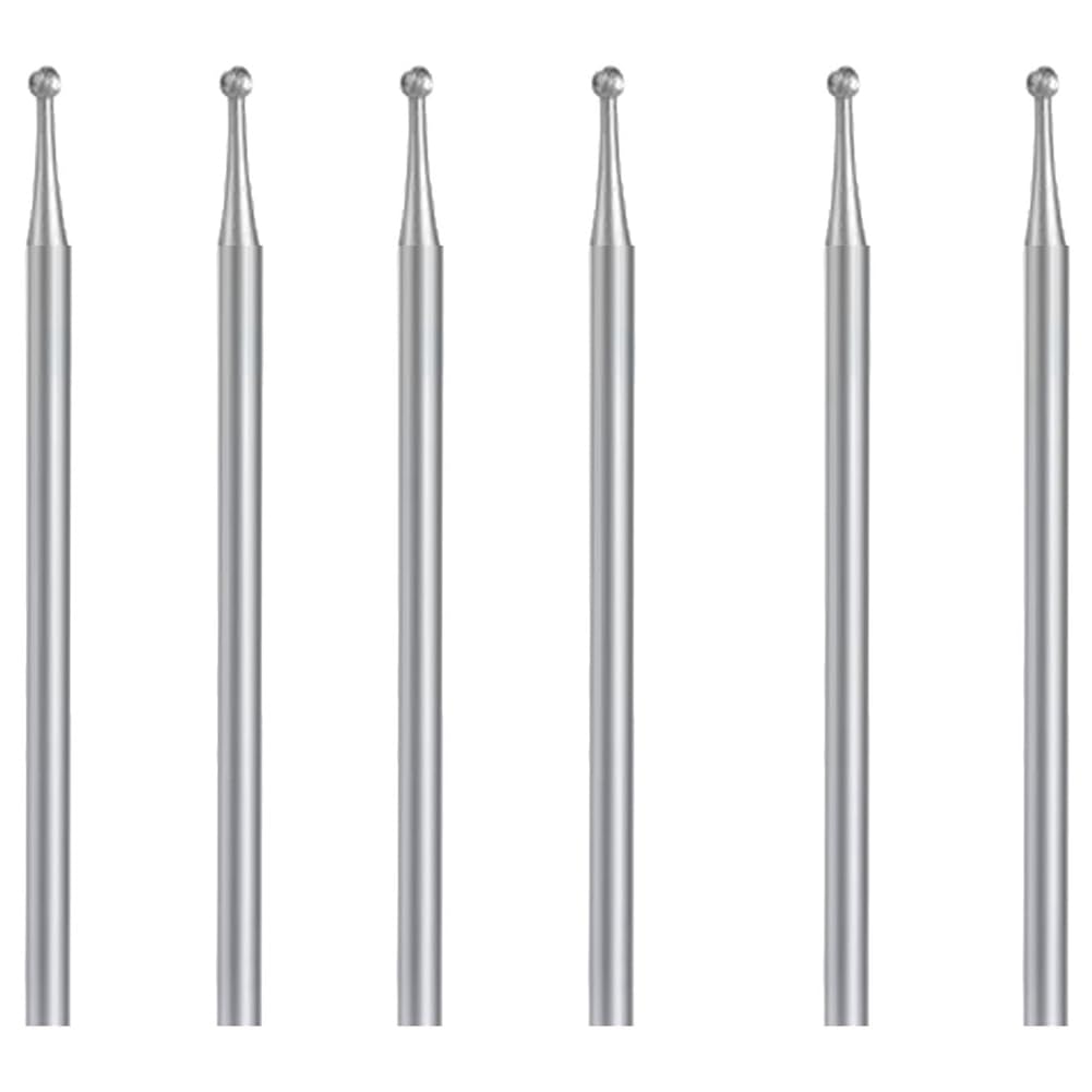6-Teiliges Kugelfräser-Set, Kugelfräser mit 3/32-Schaft, Schmuckschnitzbits (2,1 Mm), Langlebig, Einfach zu Verwenden