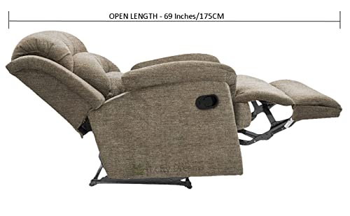 Image of Elegant Recliner Sofa 1 Seater - Supreme Comfort, Durable Manual Recliner Chair Design, and 5-Year Warranty for Reliability
