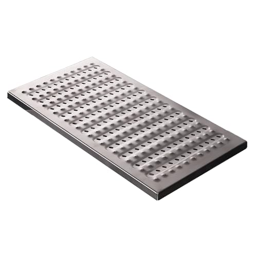 Grille de drainage de qualité supérieure en acier inoxydable brossé pour parcs et cours