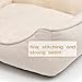 Hollypet Katzenbett Kleines Hundebett Haustierbett für Katzen und Welpen, Weiches Haustierschlafbett Atmungsaktives Haustierkissen, Beige (55 * 45 * 15cm)