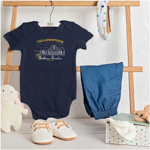 Brisco Brands Yellowstone Dutton Ranch Y Barn Baby Romper Boys or Girls3