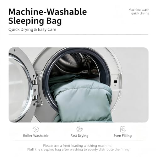 Bolsa de dormir tipo sobre conectable y lavable para 3 estaciones, ideal para camping y descanso en oficina miniatura 6
