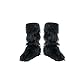 D/Ceptions 2 Black Furry Boot Covers Costume Accessory, One Size Child