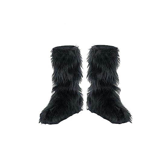 Disguise Kids Black Furry Boot Covers