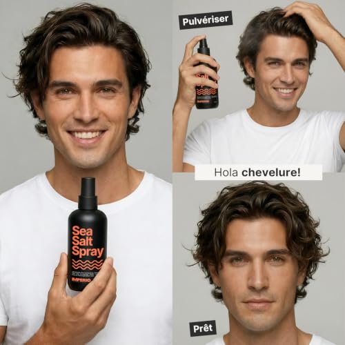IMPERIO Sea Salt Spray - 250ml Premium Spray Eau de Mer Cheveux pour Cheveux Plus Volumineux & Texture Stable - Parfaites Beach Waves, Volume & Tenue – vue 7