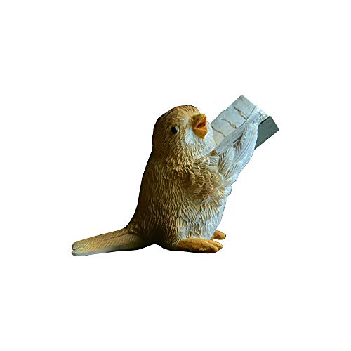 Gemmia Figurines Miniatures de Livre de Lecture de Jardin de fées- Mini Oiseau de Lecture précoce (Voir Taille)