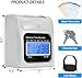 Employee Time Clocks for Small Business, Auto-Align Time Clock Punch Machine with 50-Piece Time Cards, Two Security Keys, and One Ink Ribbon Cartridge