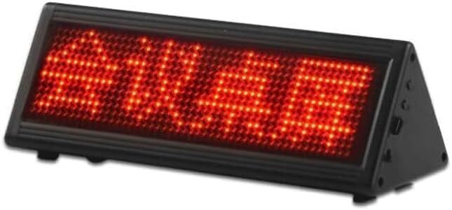 Écran de bureau LED rechargeable triangulaire programmable unilatéral pour affichage digital