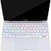MOSISO Silicone Pattern Keyboard Cover Protective Skin Compatible with MacBook Pro 13 inch 2017 2016 Release A1708 Without Touch Bar & Compatible with MacBook 12 inch A1534, Colorful Clouds