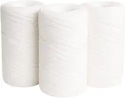 SYMEON Kit 3 Fio De Malha Ecológico 85% Algodão Espessura Média Crochê Tricô Artesanato 1,5kg 240m (Tons de Branco)