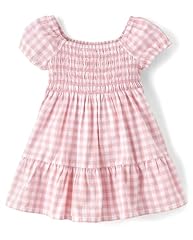 Pink Gingham Puff Sleeve