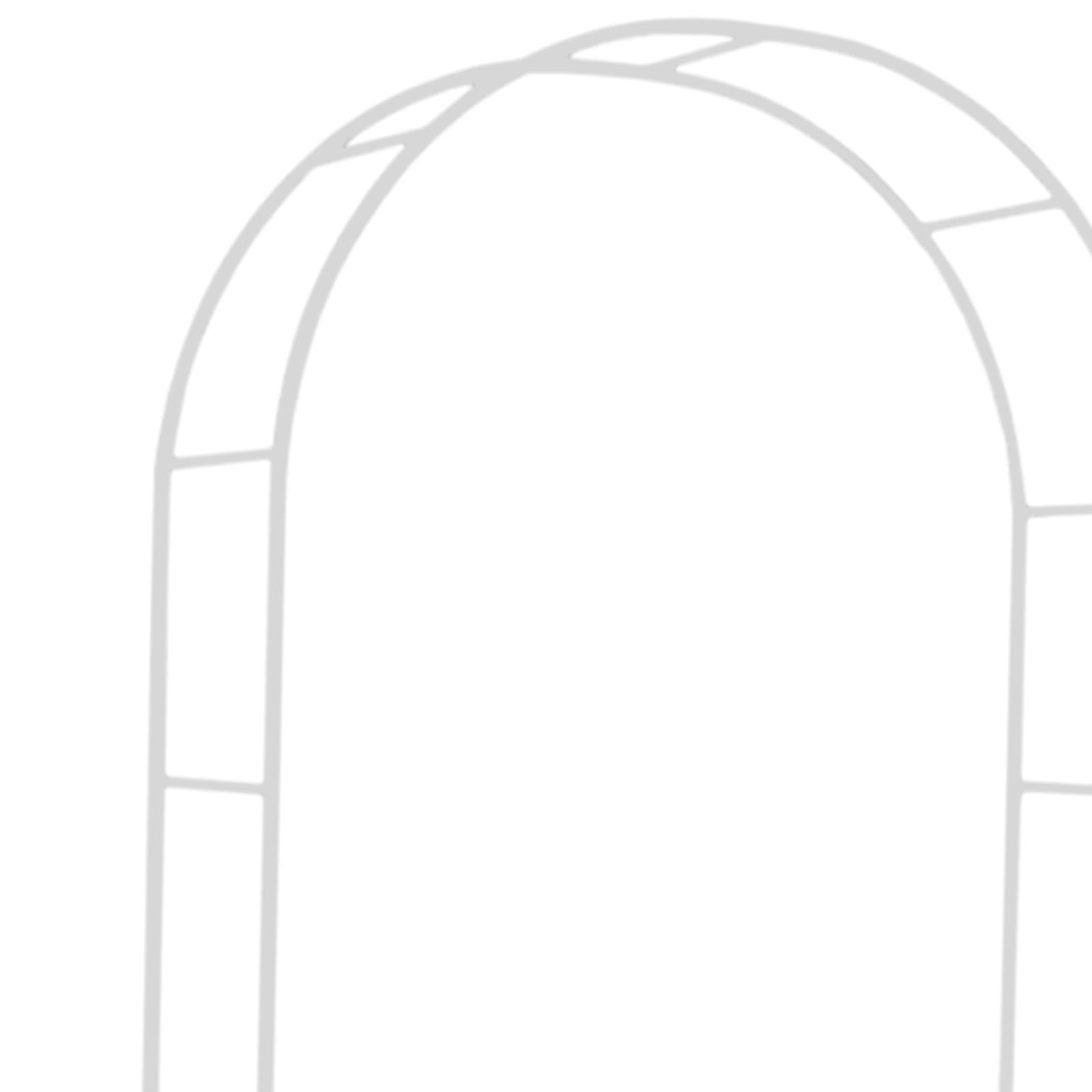 Arche de Jardin Treillis Métal Pergola Support Plantes Structure Jardin Fer Facile à Installer pour Cérémonie Mariage Fête Anniversaire Décor Événemen, Blanc