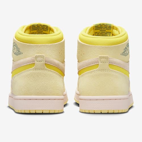 NIKE Air Jordan 1 Zoom CMFT 2 Women's Shoes (DV1305-800, Citron Tint/Muslin/Sky J Teal/Dynamic Yellow) Size 10