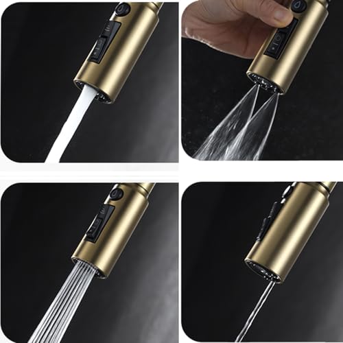 Robinet de cuisine mitigeur douchette extractible évier noir LWX - 4